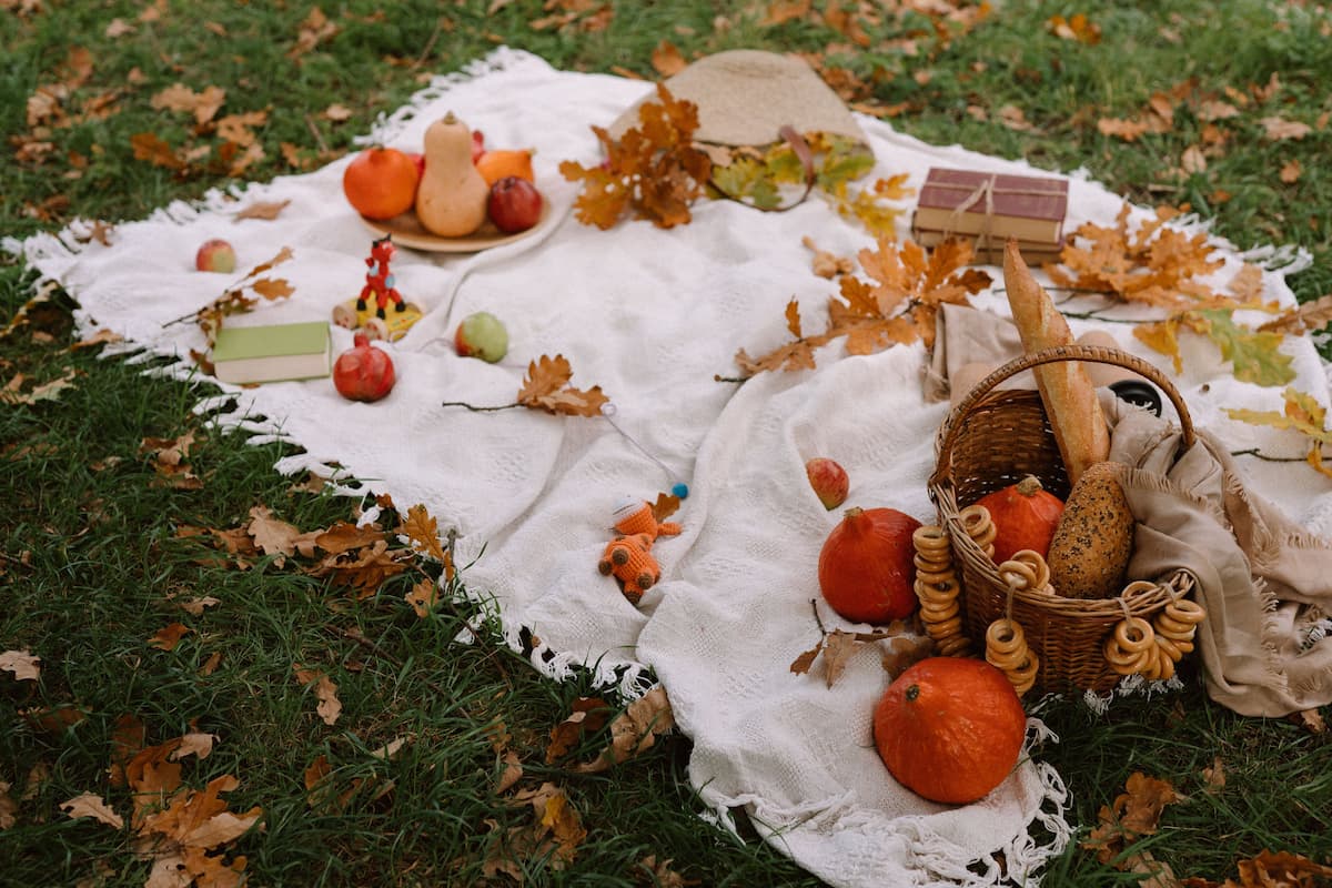 Пикник осенью